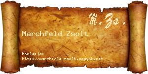 Marchfeld Zsolt névjegykártya